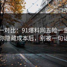 数据一对比：91爆料网五险一金这波告诉你隐藏成本后，别被一句话骗了