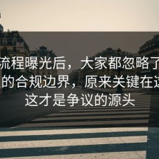 幕后流程曝光后，大家都忽略了消费维权的合规边界，原来关键在这里，这才是争议的源头